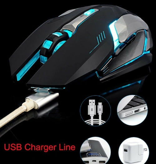 Ninja Dragon Stealth 7 Trådlös Tyst Gamingmus med LED-belysning